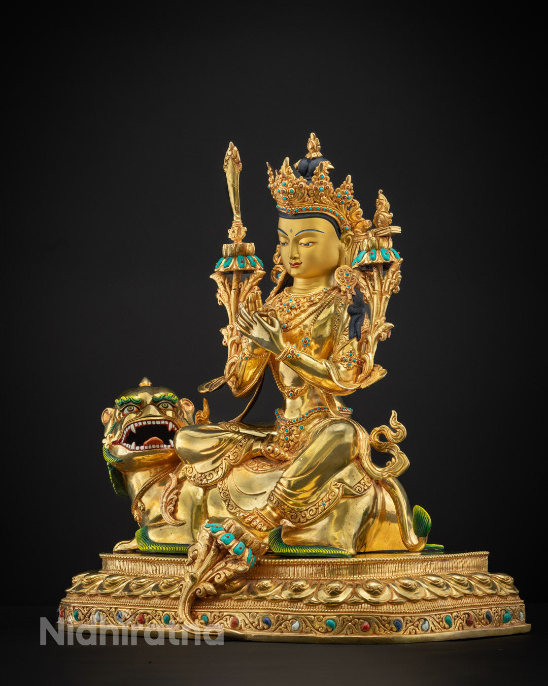 Handmade Manjushri Statue | Buddhist God of Wisdom