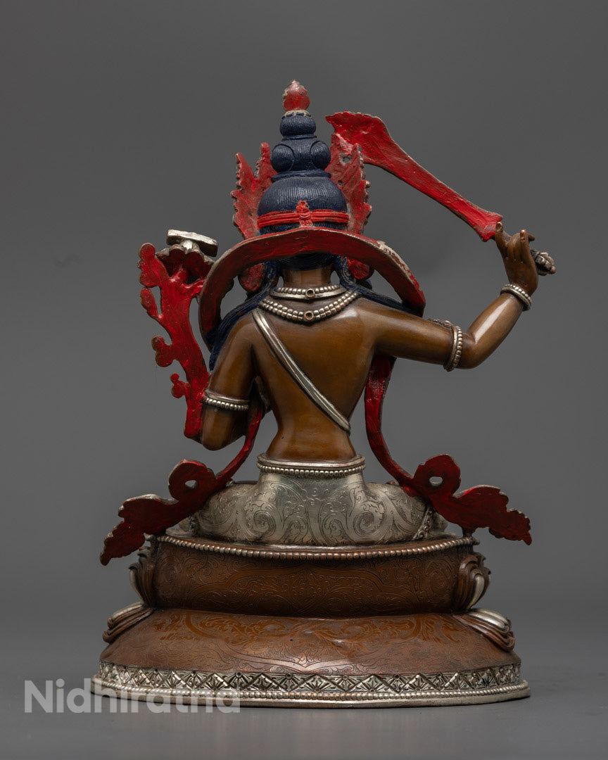 Exquisite Manjushri Sculpture | Nepali Buddhist Art