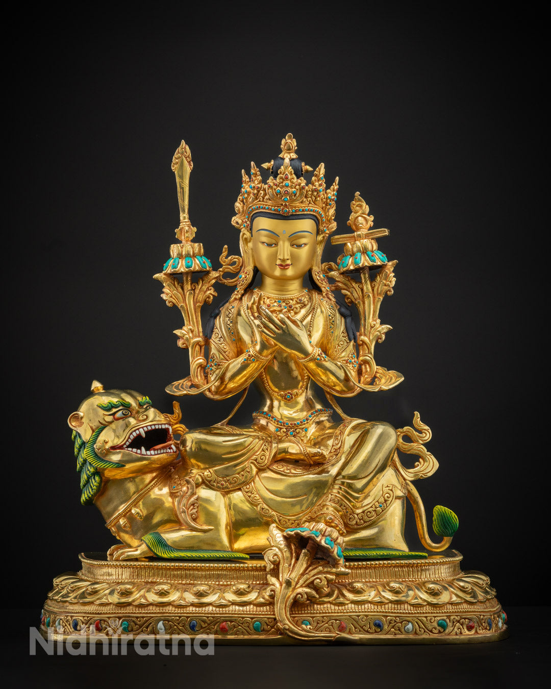 Handmade Manjushri Statue | Buddhist God of Wisdom