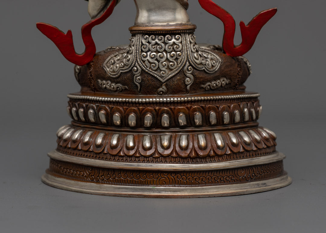 Manjushri Statue | Handcrafted 24K Gold Gilded Face