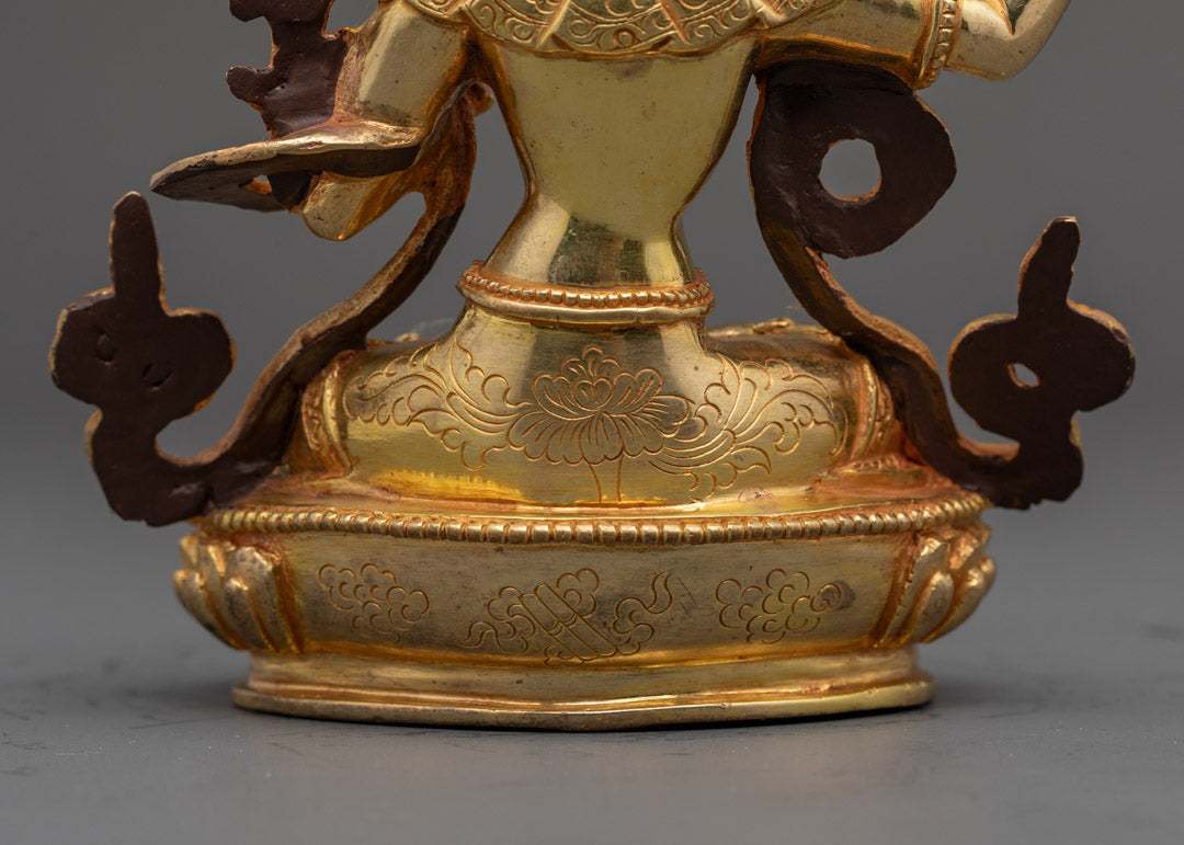 Golden Manjushri Buddha Statue