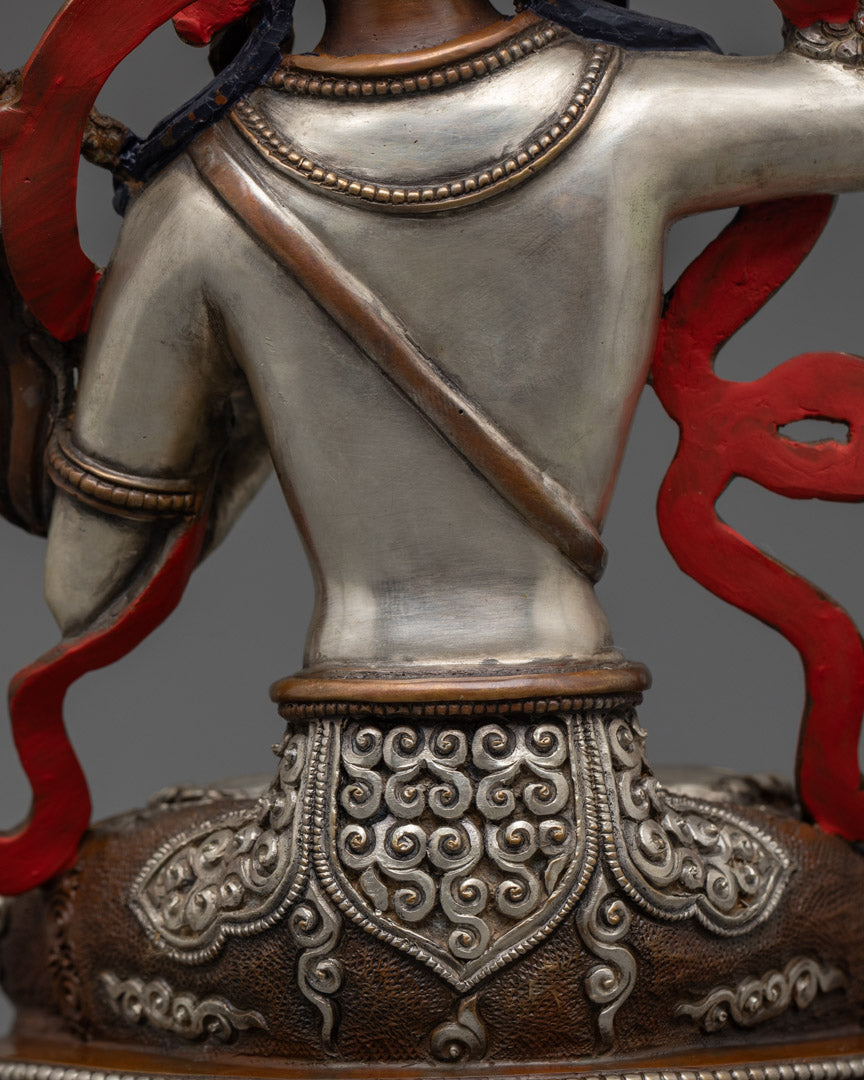 Manjushri Statue | Handcrafted 24K Gold Gilded Face