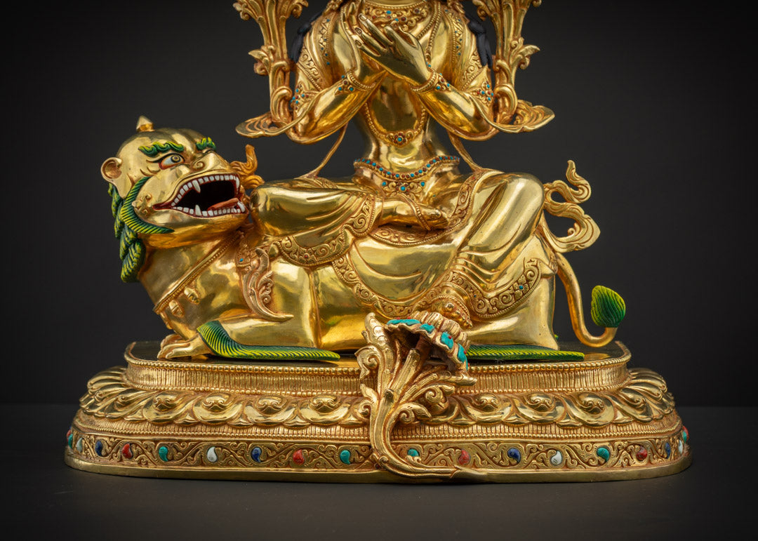Handmade Manjushri Statue | Buddhist God of Wisdom