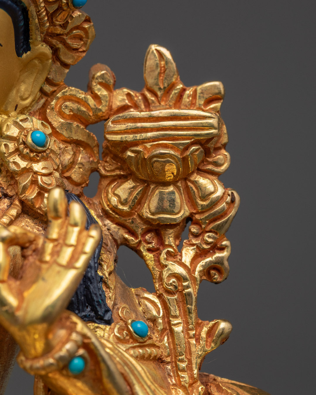 Golden Manjushri Buddha Statue