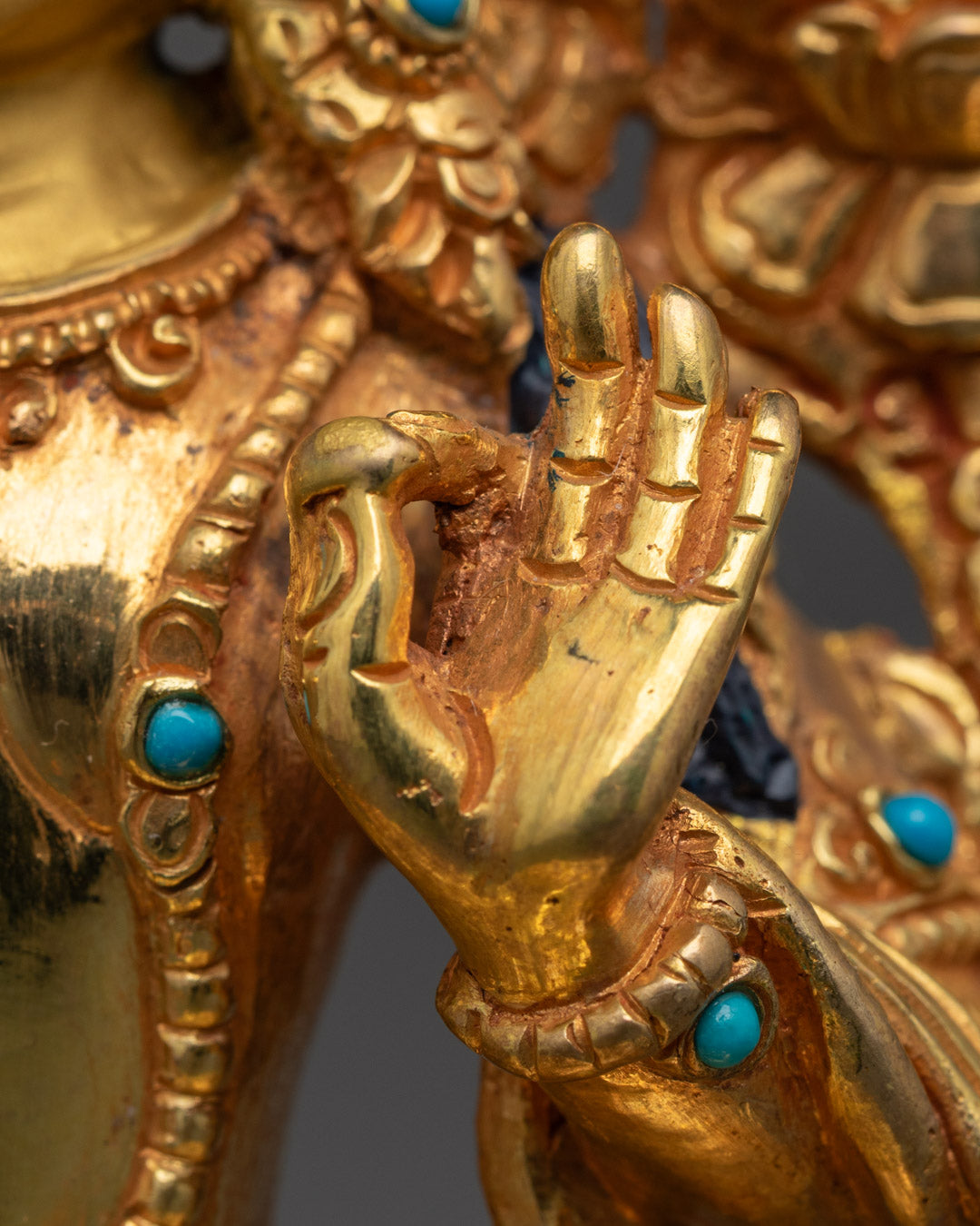 Golden Manjushri Buddha Statue