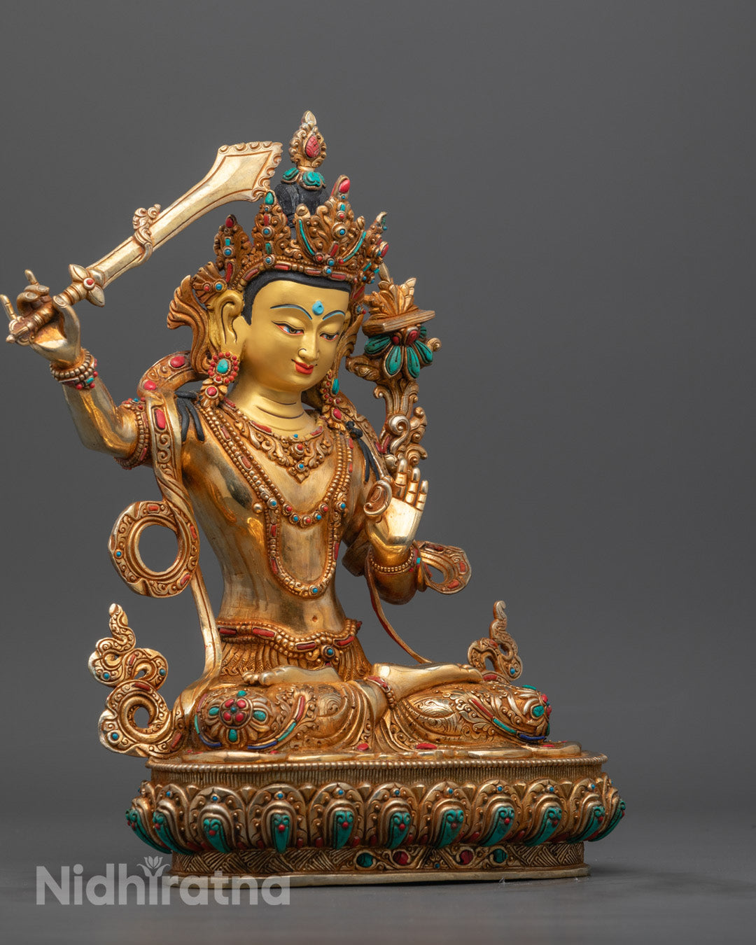 Manjushri Statue | Beautifully Crafted Buddhist Figure