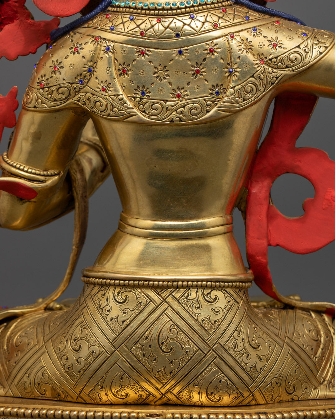 Manjushri Wisdom Statue | 24k Gold Gilded Copper