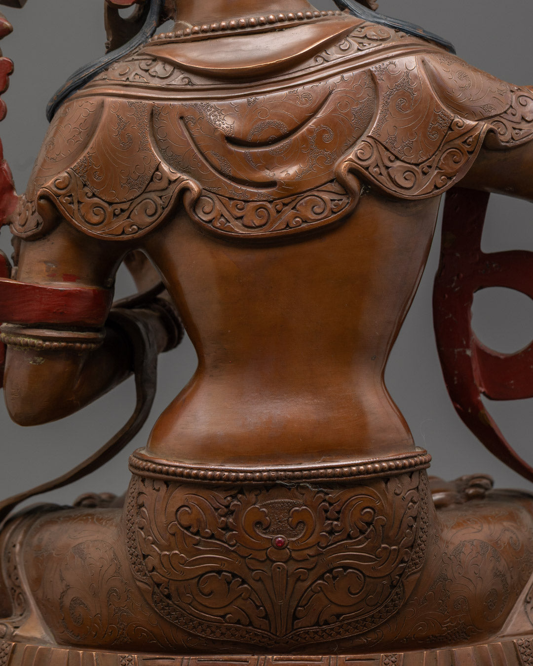 Tibetan Manjushri Statue | Oxidized Bodhisattva Sculpture