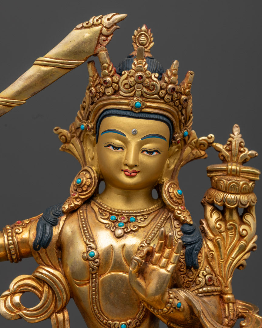 Bodhisattva Manjushri Statue | Himalayan Sacred Statue
