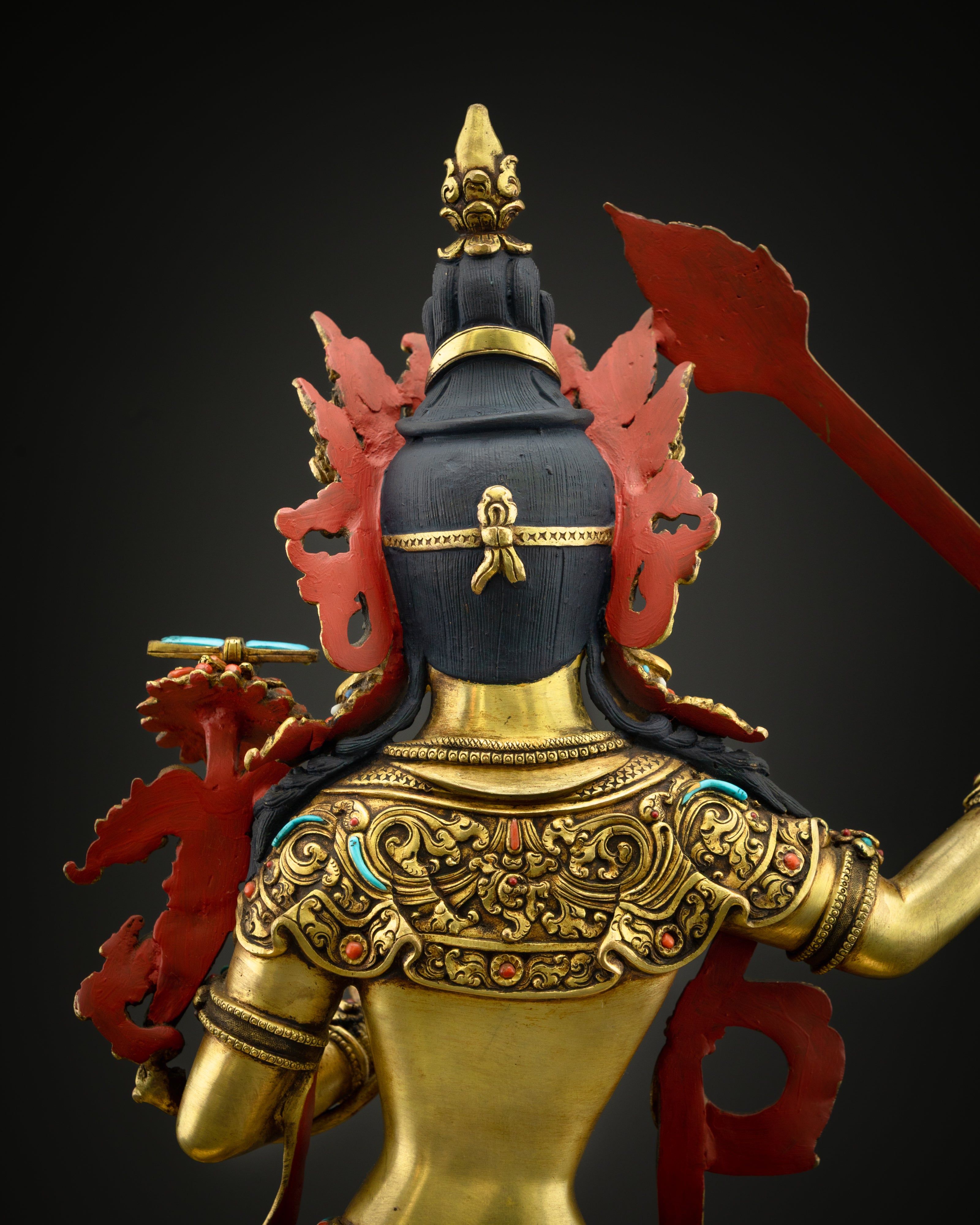 Tibetan Manjushri Statue | Manjushri Bodhisattva of Wisdom Sculpture