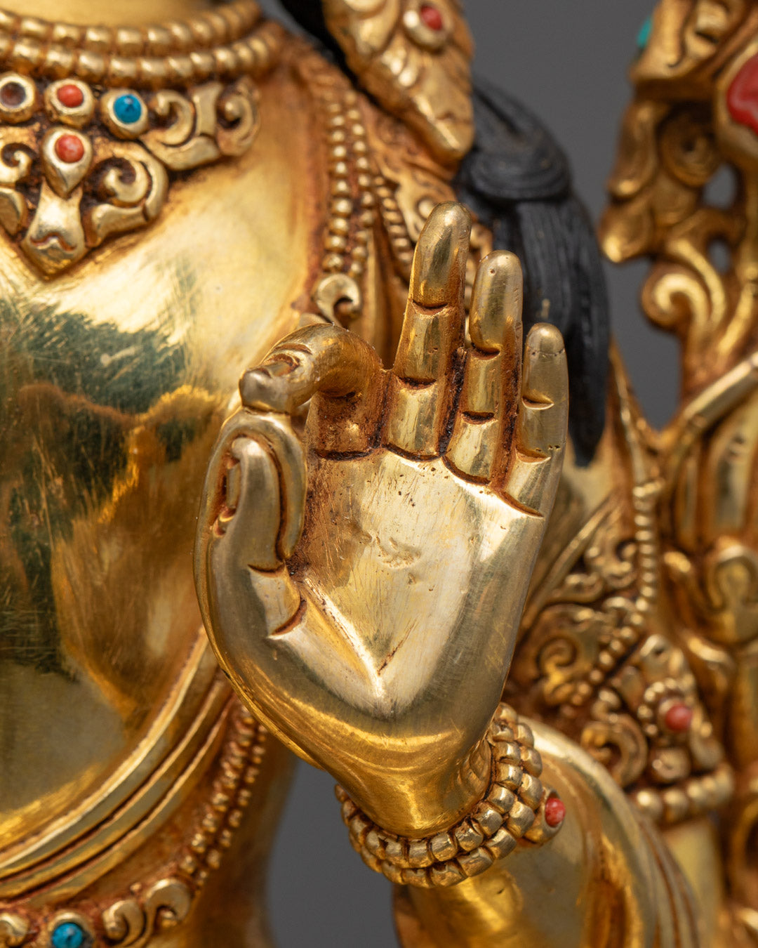 Sacred Manjushri Statue | Handcrafted by Nepalese Artisan