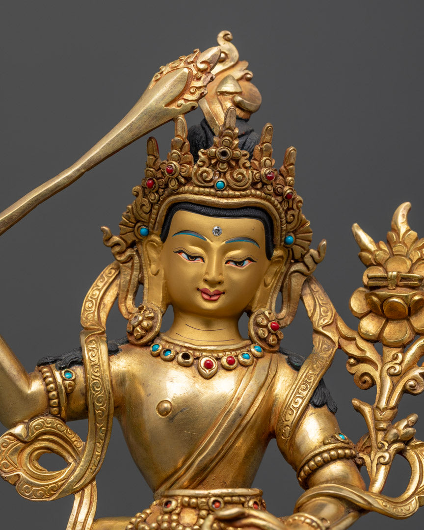 Manjushri Yab Yum Statue | Himalayan Sacred Art