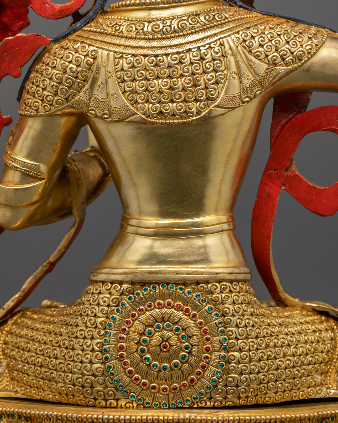 Buy Buddhist Manjushri Statue | Handcrafted 24K Gold Copper