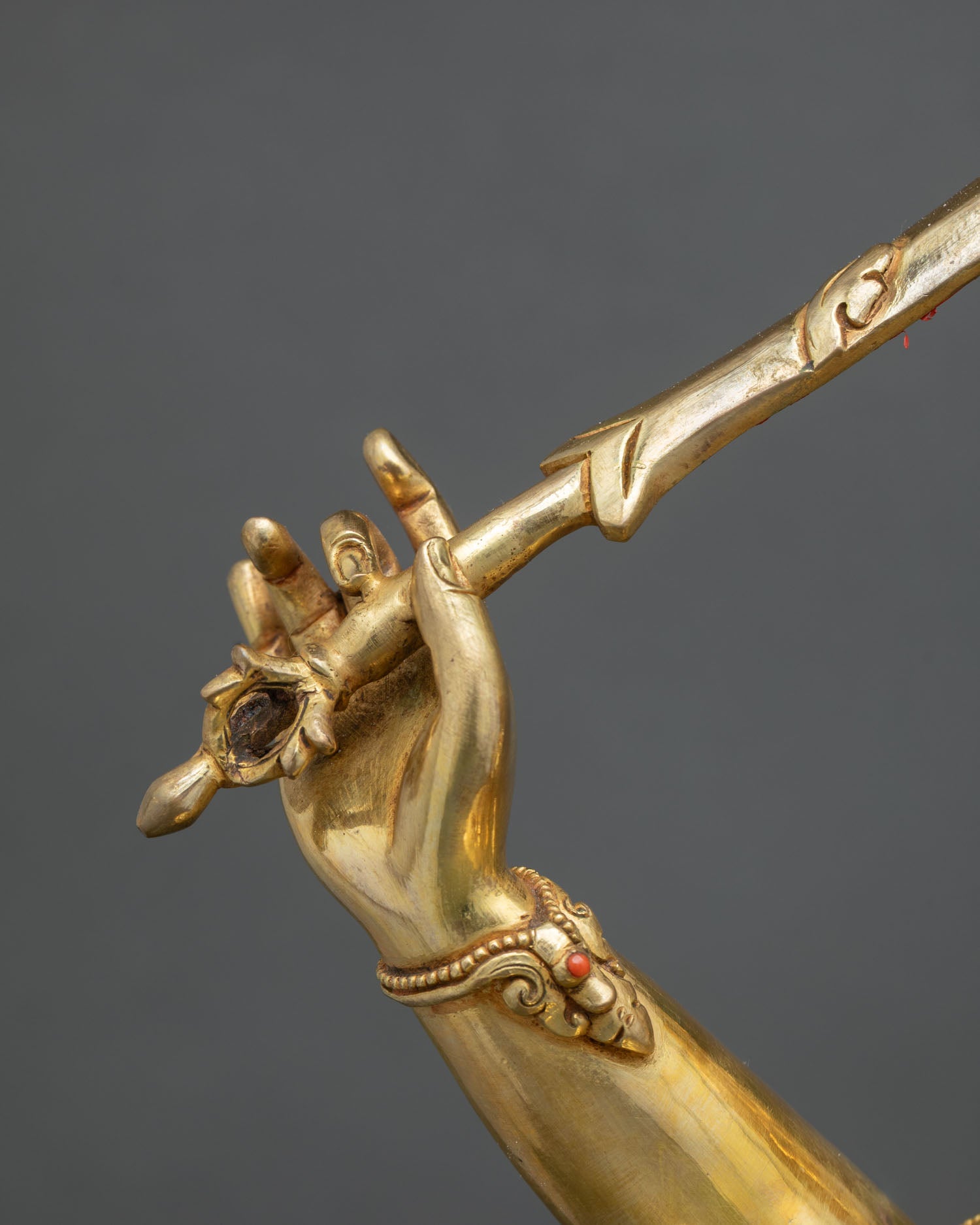 Himalayan Buddhist Manjushri Sculpture for Sacred Space