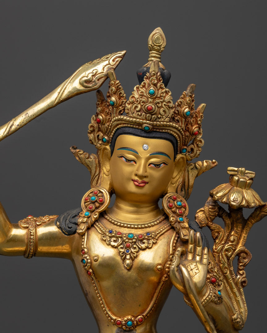 Tibetan Manjushri Statue | Manjushri Statue | Himalayan Art