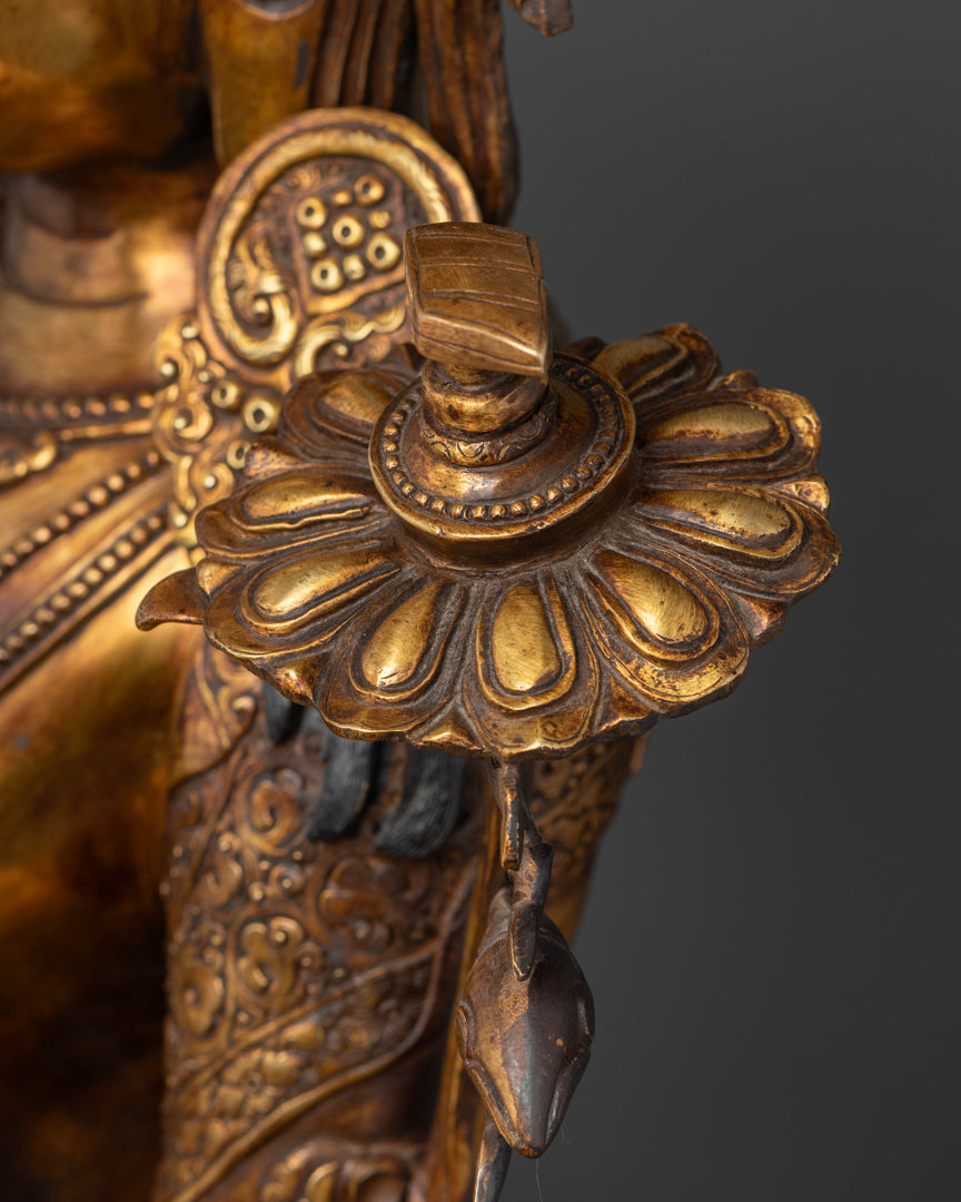 Antique Manjushri Statue | Tibetan Buddhism