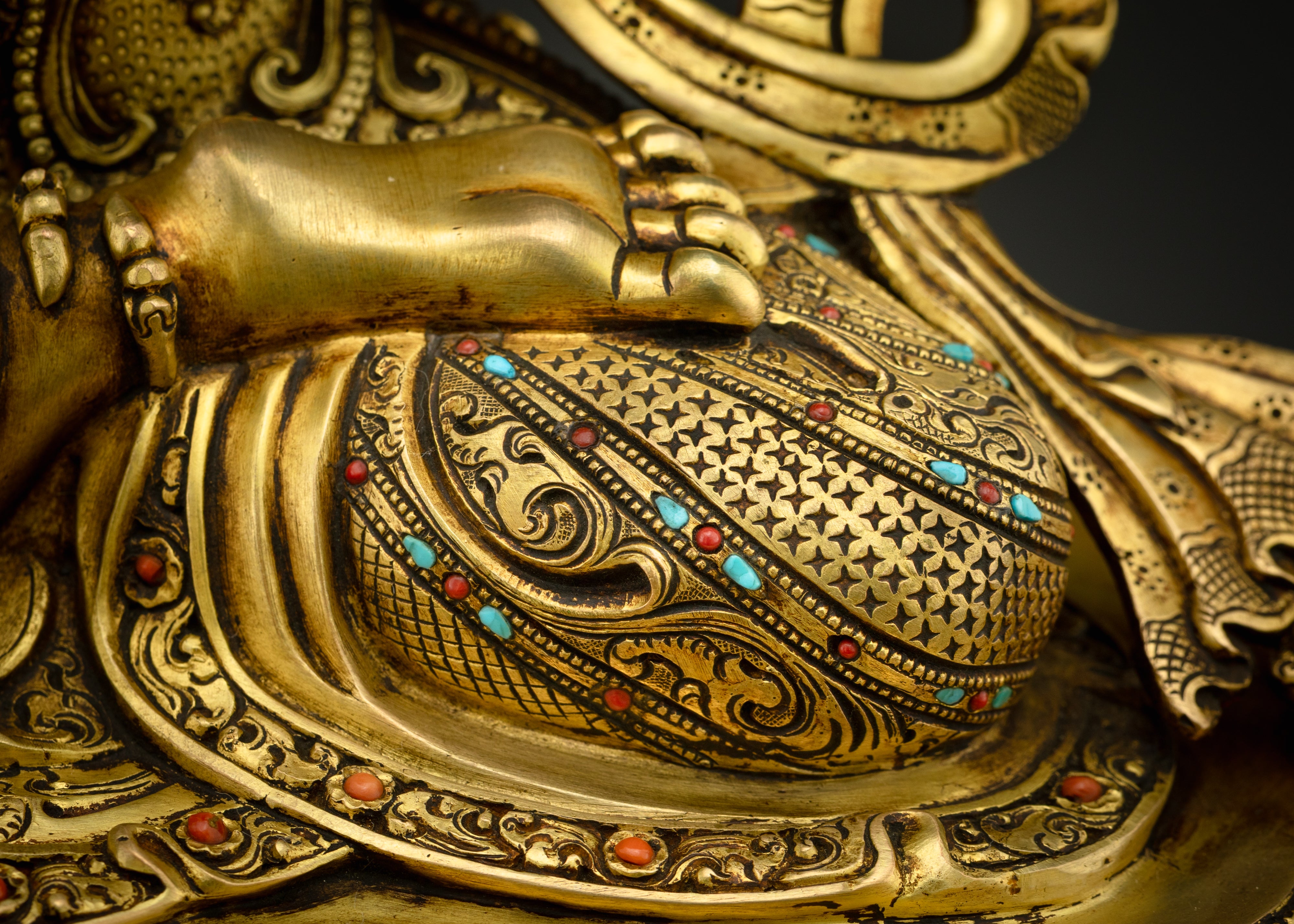 Tibetan Manjushri Statue | Manjushri Bodhisattva of Wisdom Sculpture