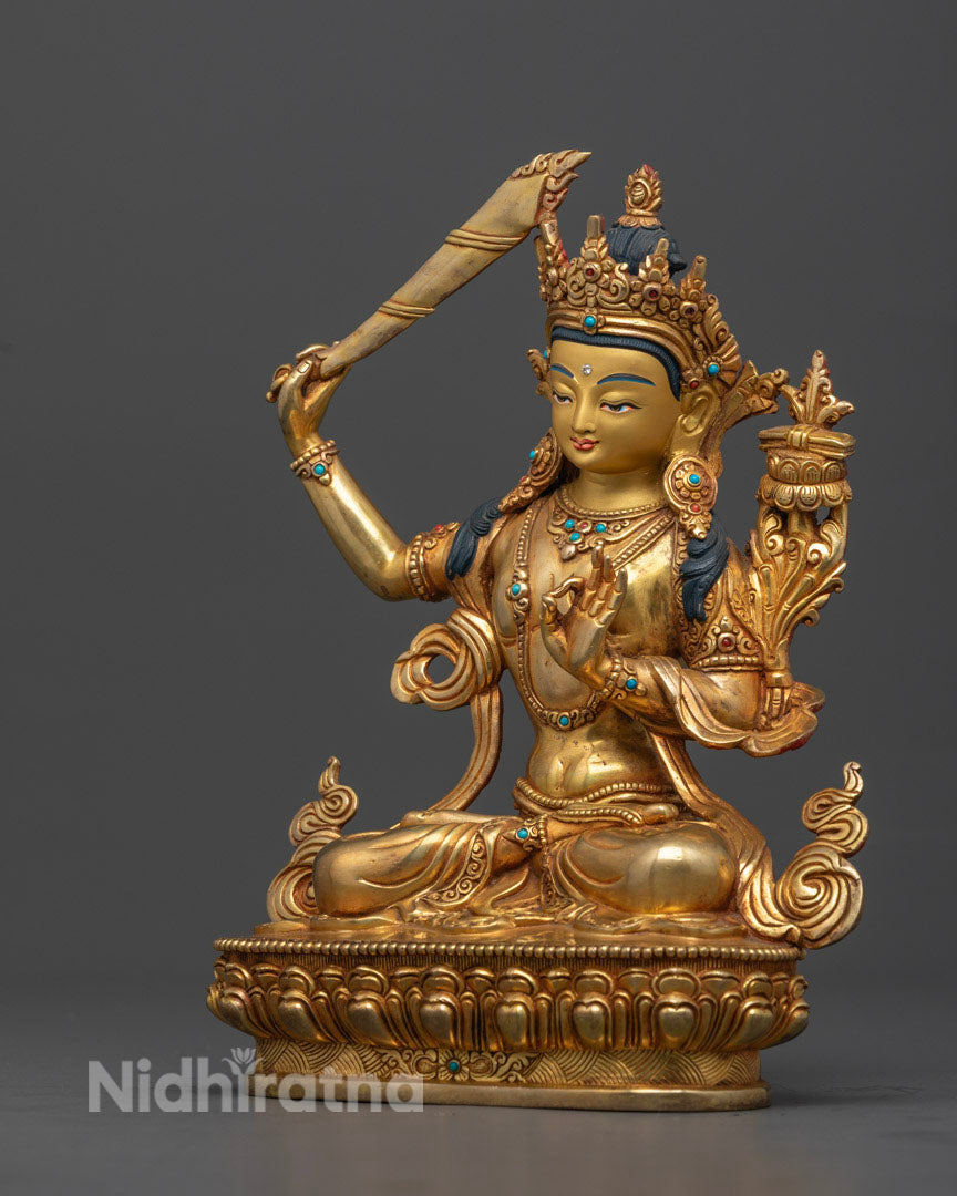 Bodhisattva Manjushri Statue | Himalayan Sacred Statue