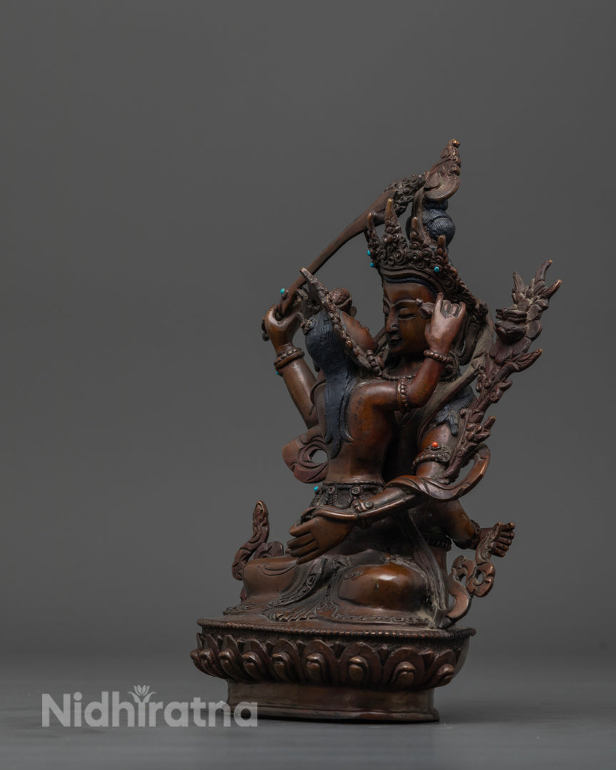 Manjushri Statue: The Bodhisattva of Wisdom & Intellect