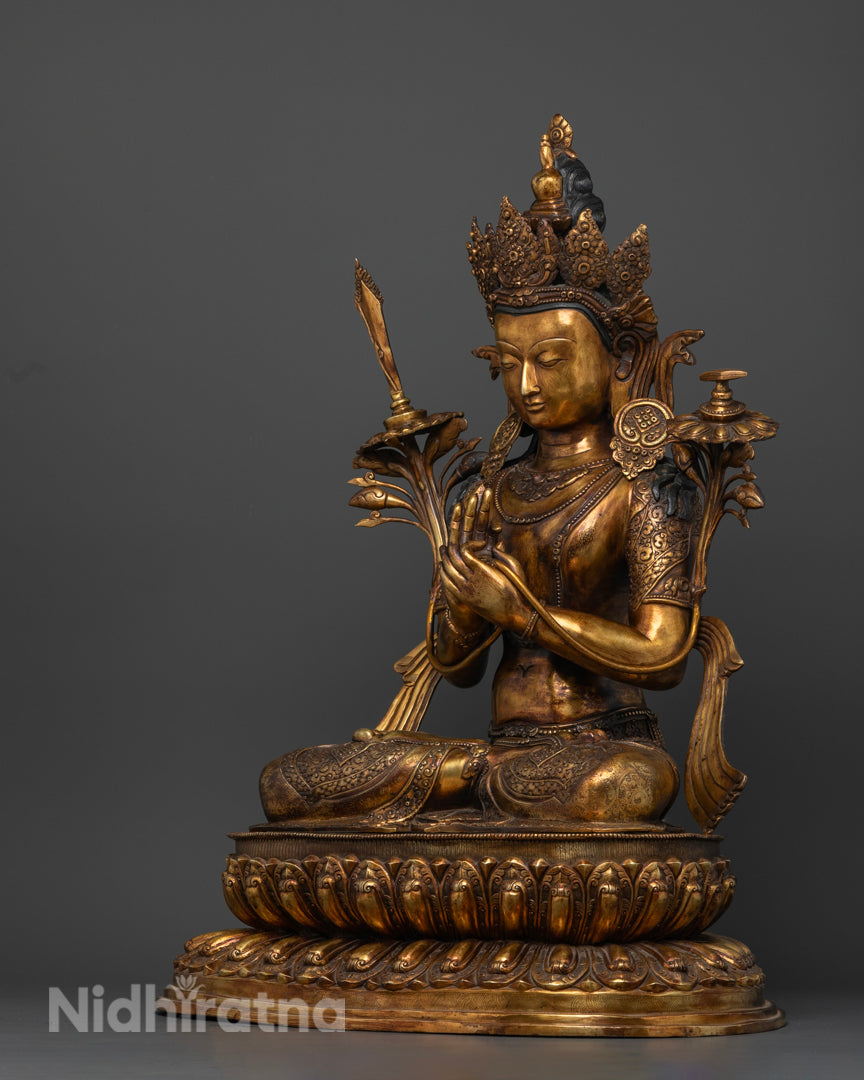 Antique Manjushri Statue | Tibetan Buddhism