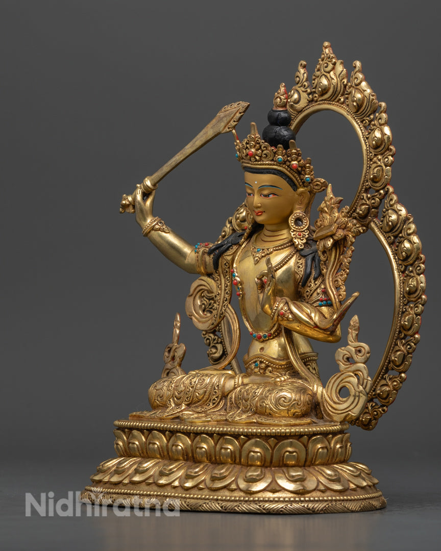 Authentic Manjushri Buddha Statue | Handcrafted in Nepal