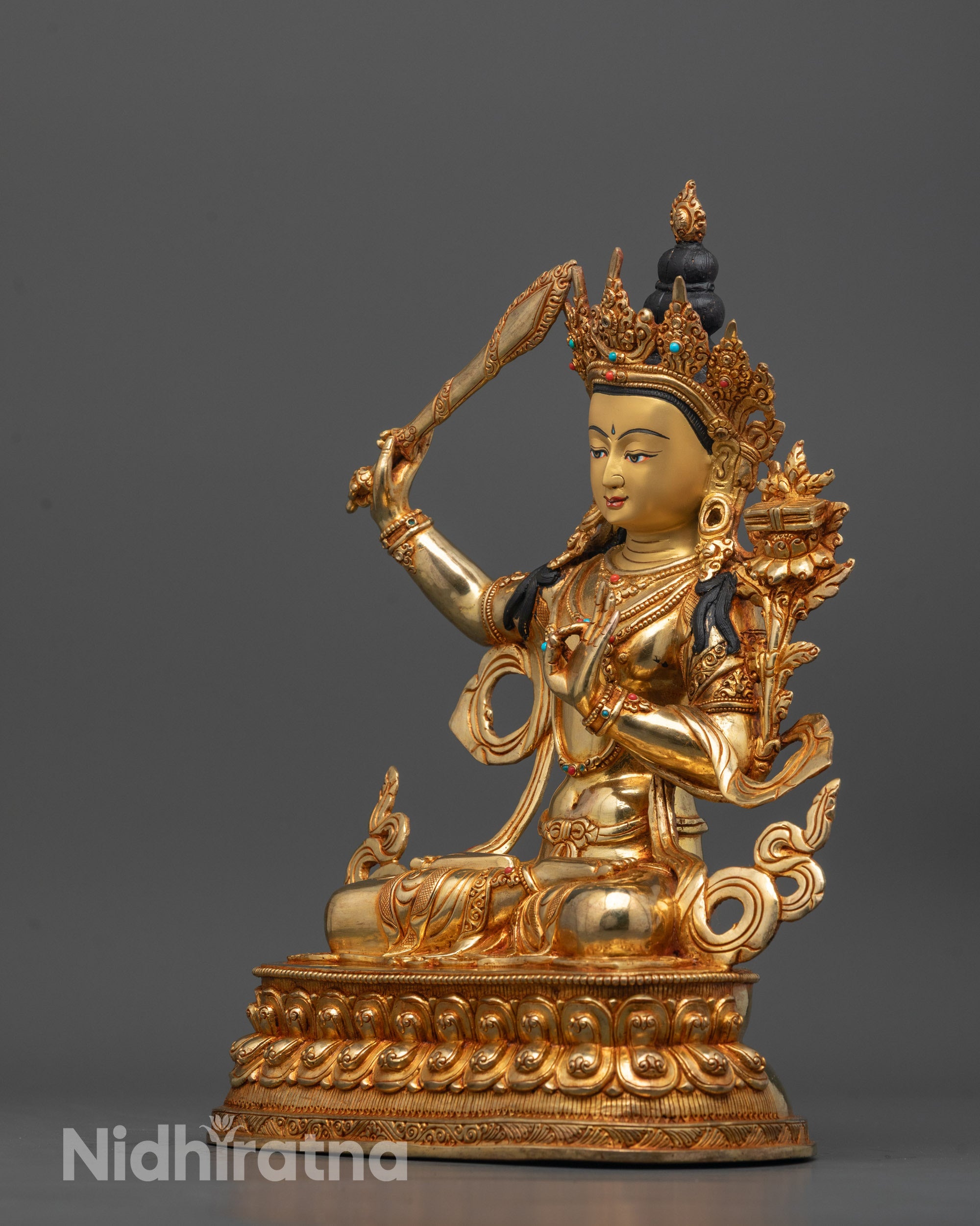 Sacred Manjushri Statue for Sale | Buddhist Wisdom Symbol