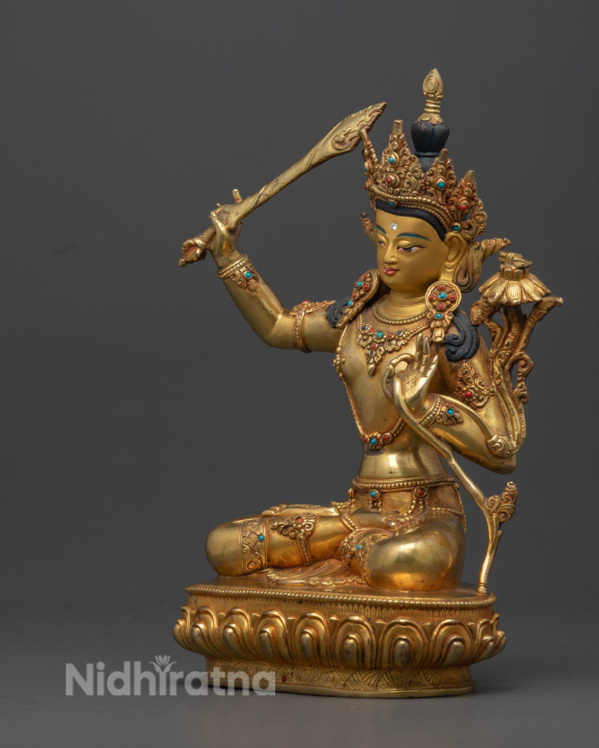 Tibetan Manjushri Statue | Manjushri Statue | Himalayan Art