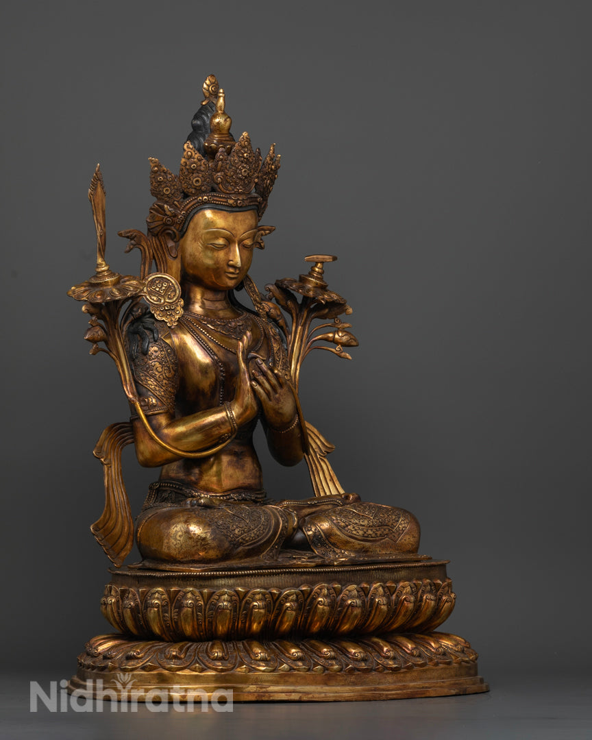 Antique Manjushri Statue | Tibetan Buddhism