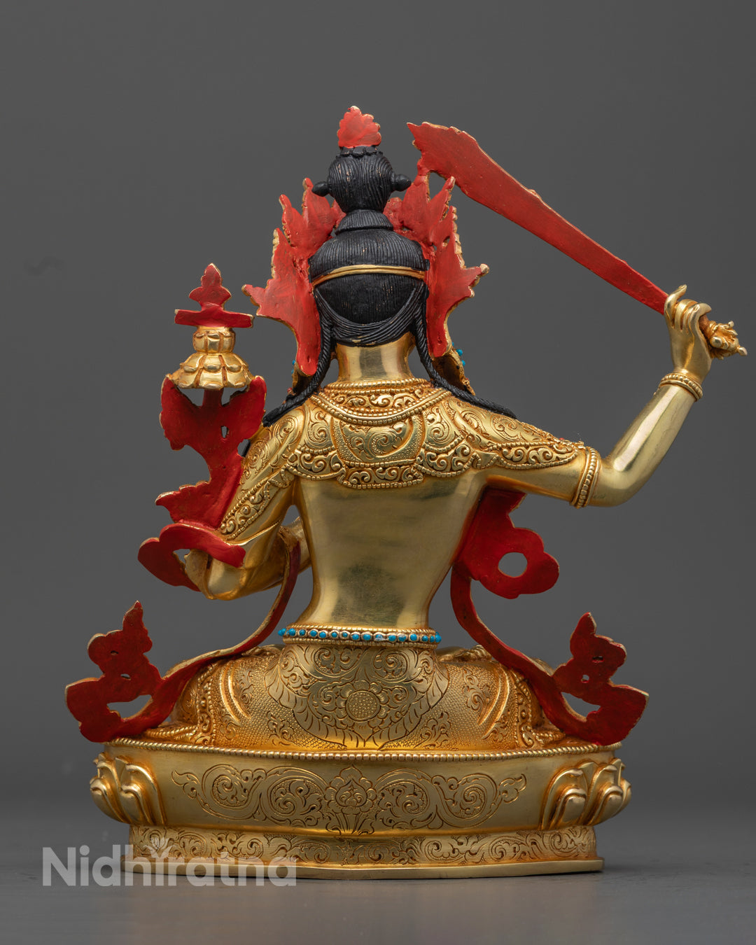 Manjushri Statue | Buddhist Wisdom Deity Sculpture