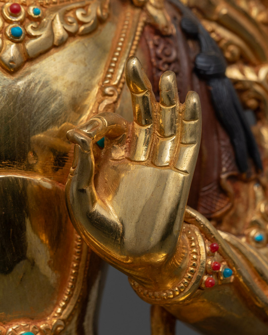 Traditional Manjushri Bodhisattva Statue | Authentic Buddhist Art