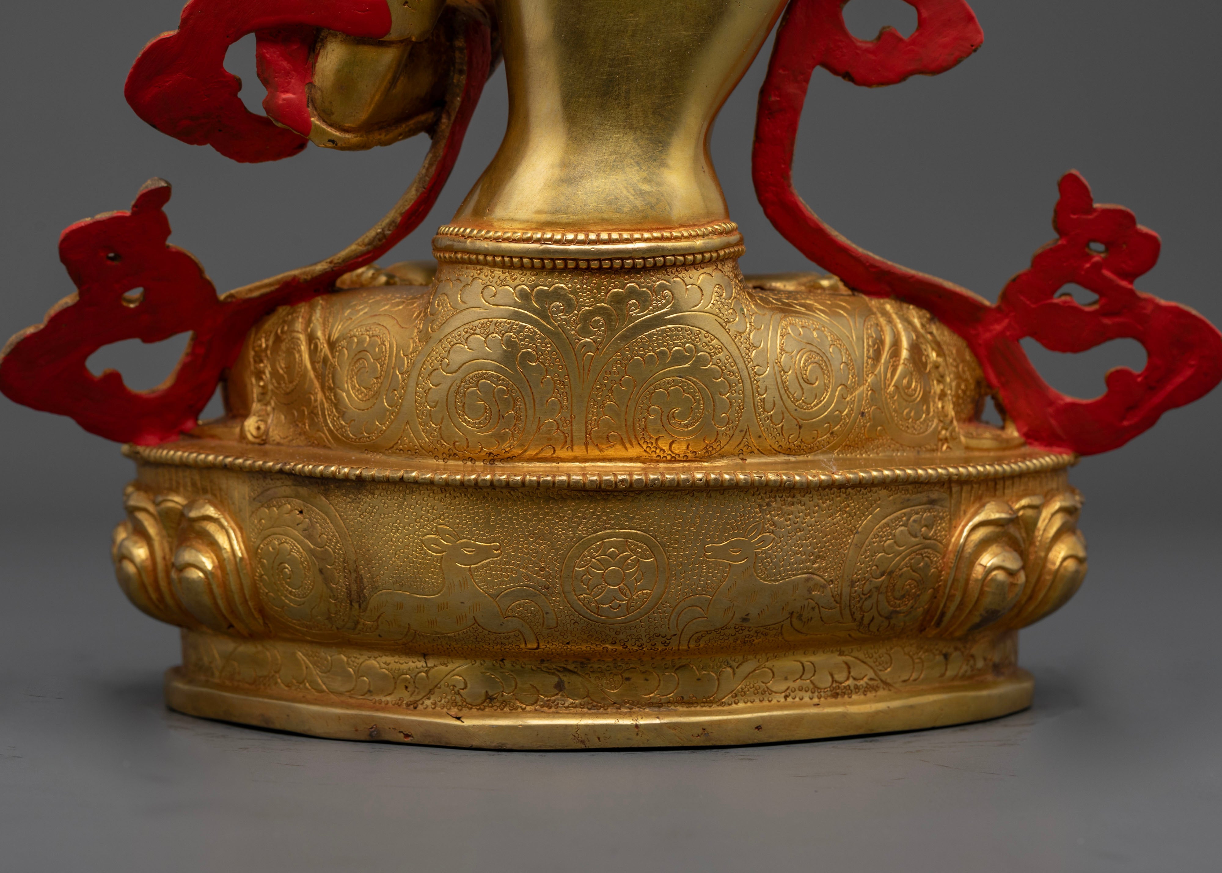 Manjughosha Mantra with This Stunning Manjushri Statue