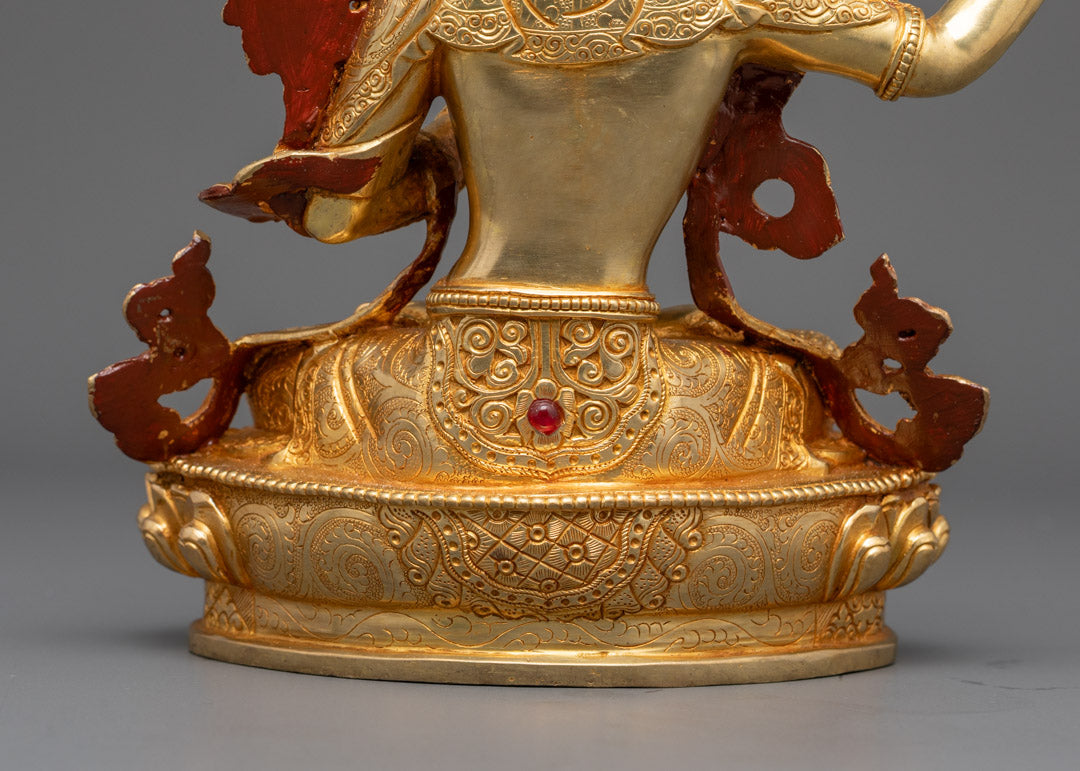 Traditional Manjushri Statue from Nepal | Enlightened Protector
