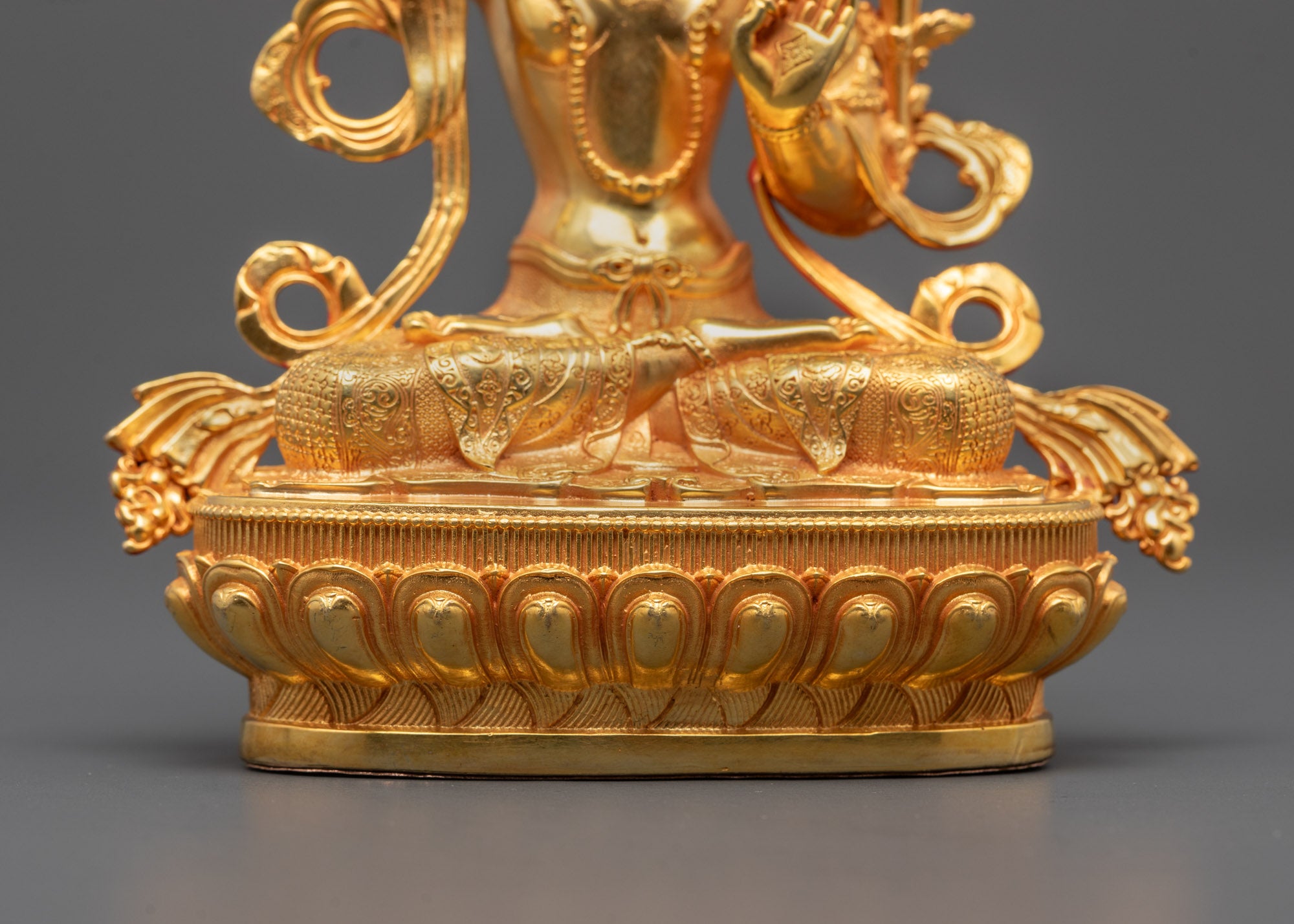 Buddhist Manjushri Sculpture | Machine-Made Deity of Wisdom