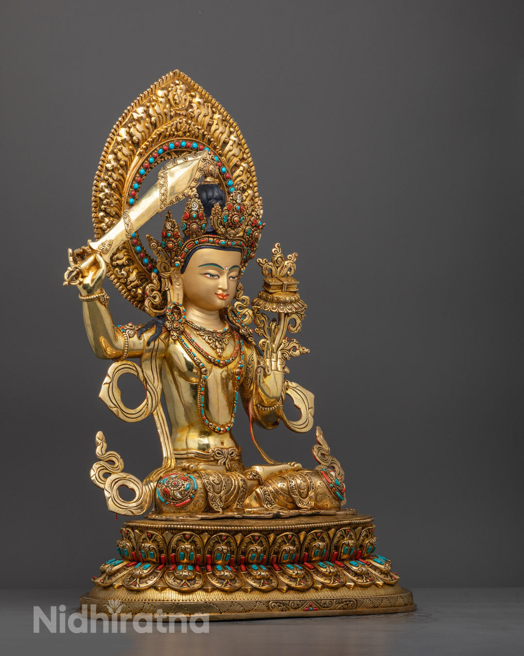 Tibetan Manjushri Statue | Bodhisattva Manjushri Statue