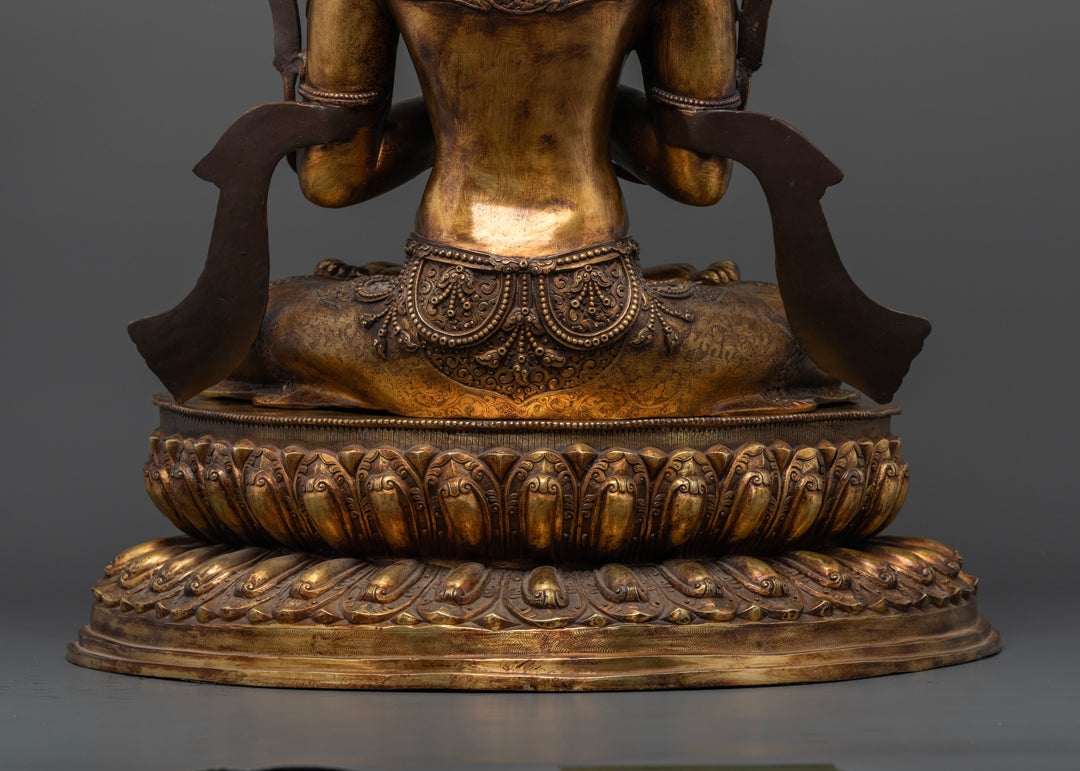 Antique Manjushri Statue | Tibetan Buddhism