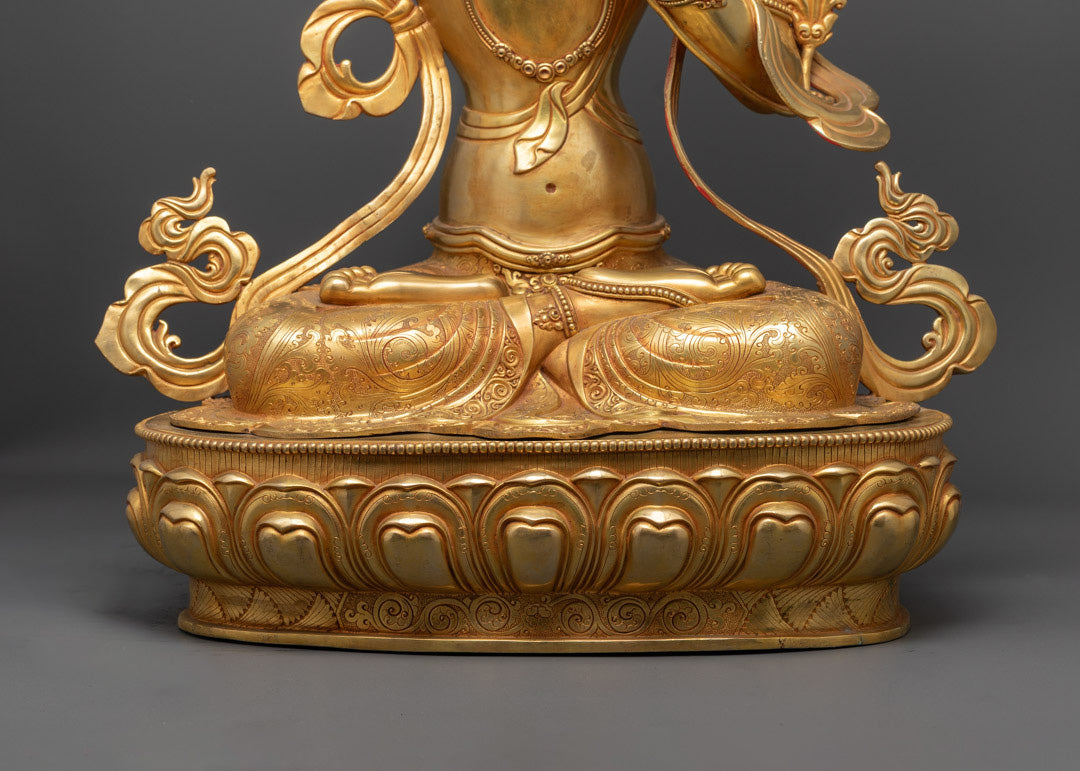 Handcrafted Manjushri  Sculpture | Buddhist Art from Nepal