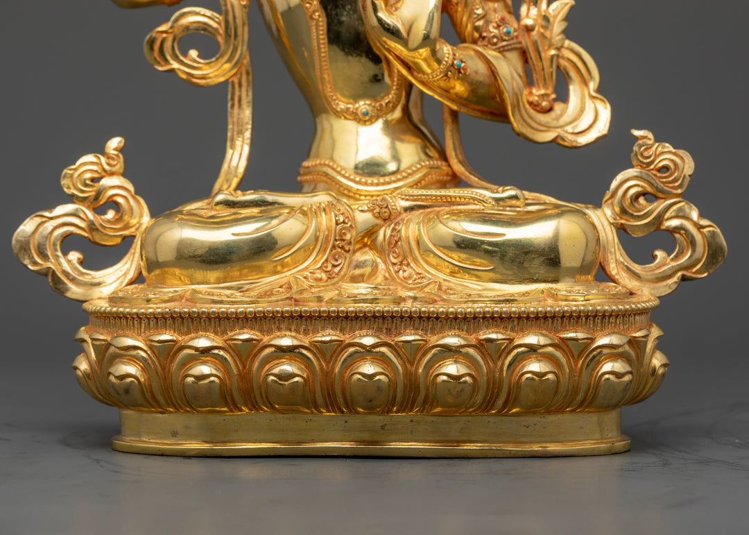 Manjushri Statue | Sacred Tibetan Bodhisattva Art