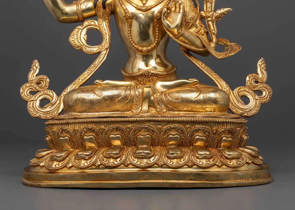 Manjushri Bodhisattva Statue: Himalayan Buddhist Art