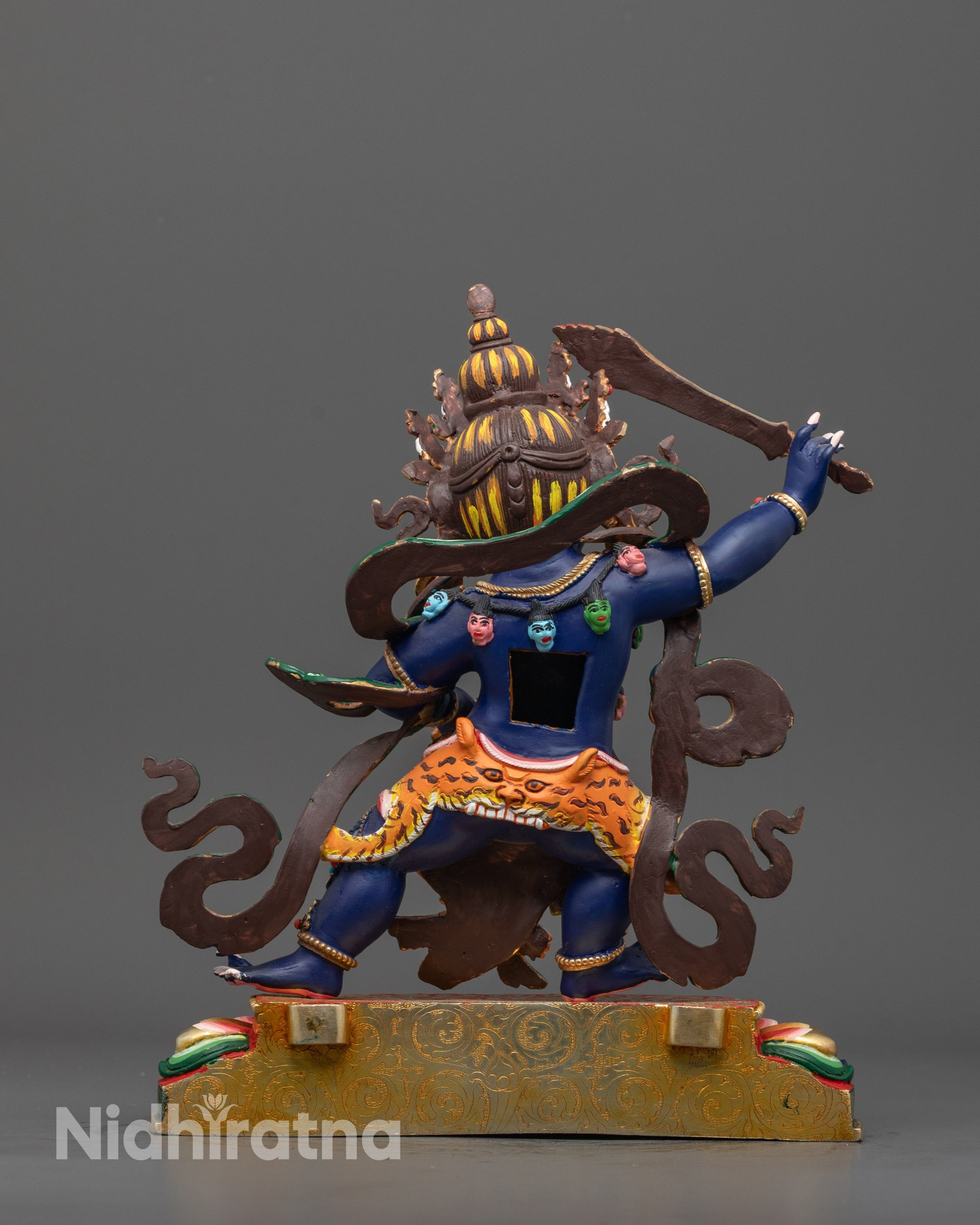 Bodhisattva Manjushri Statue with Colorful Detail | Wisdom Figure