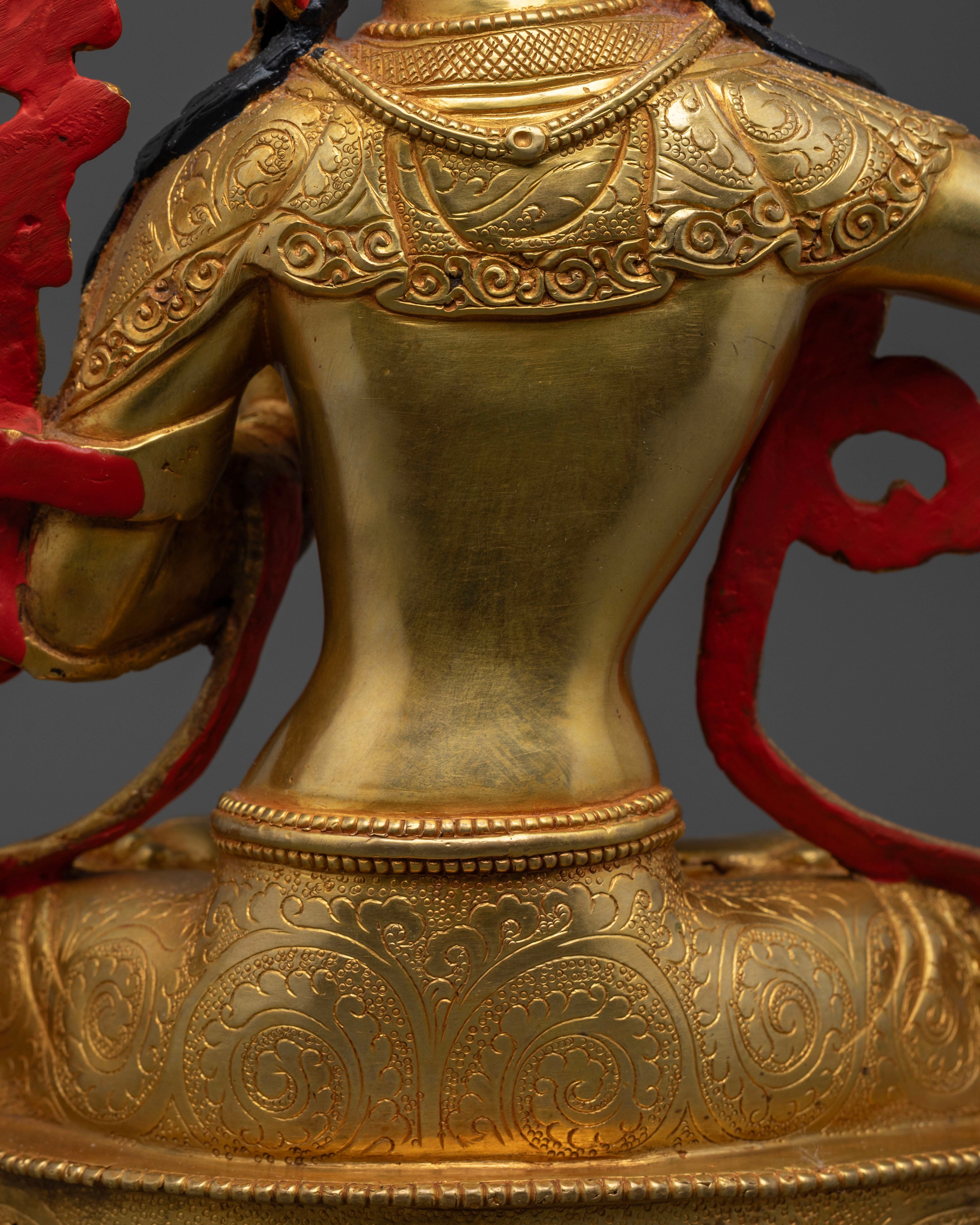 Manjughosha Mantra with This Stunning Manjushri Statue