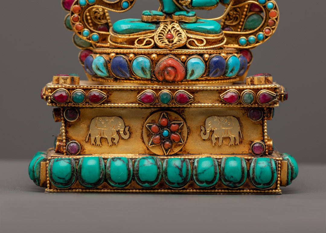 Manjushri Statue | Hand-Carved Tibetan Bodhisattva