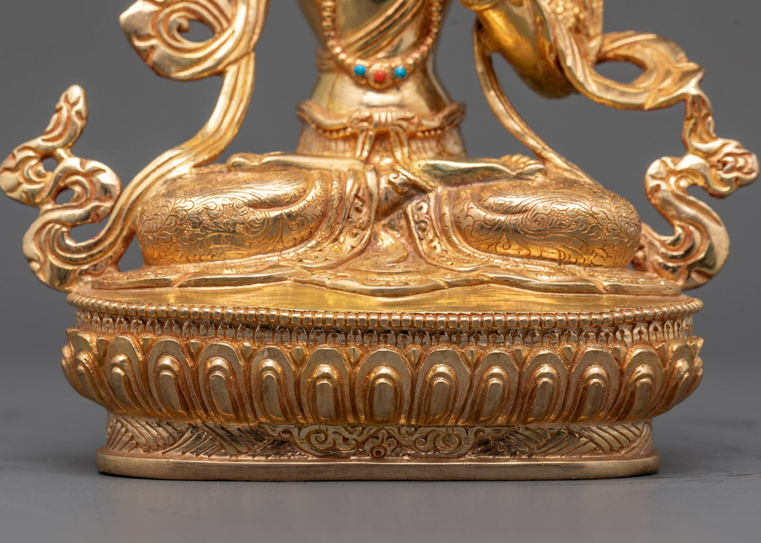Manjushri Bodhisattva Sculpture | Traditional Tibetan Art