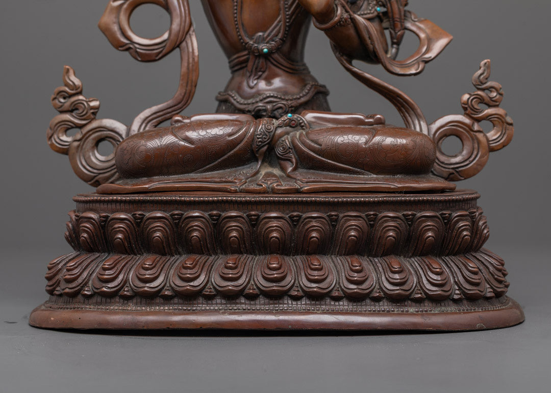 Handcrafted Supreme Manjushri Statue | Wisdom Bodhisattva Statue