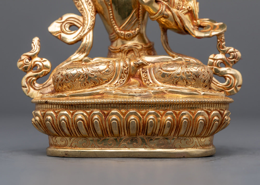 Traditional Manjushri Statue | Nepalese Buddhist Wisdom