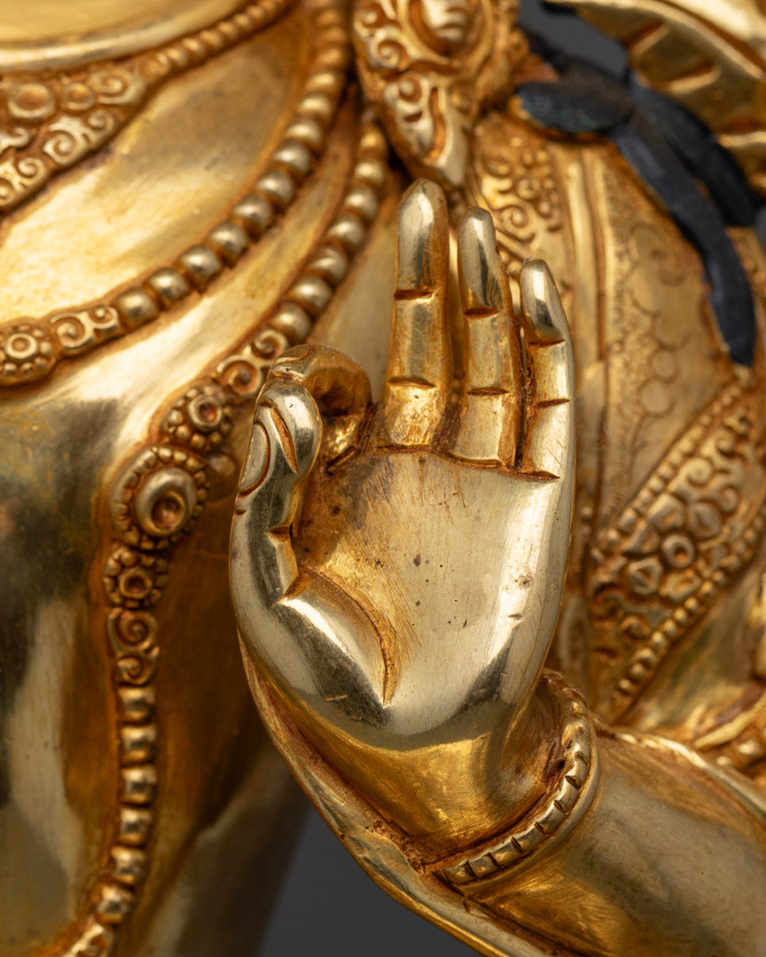 Manjushri Bodhisattva Statue: Himalayan Buddhist Art