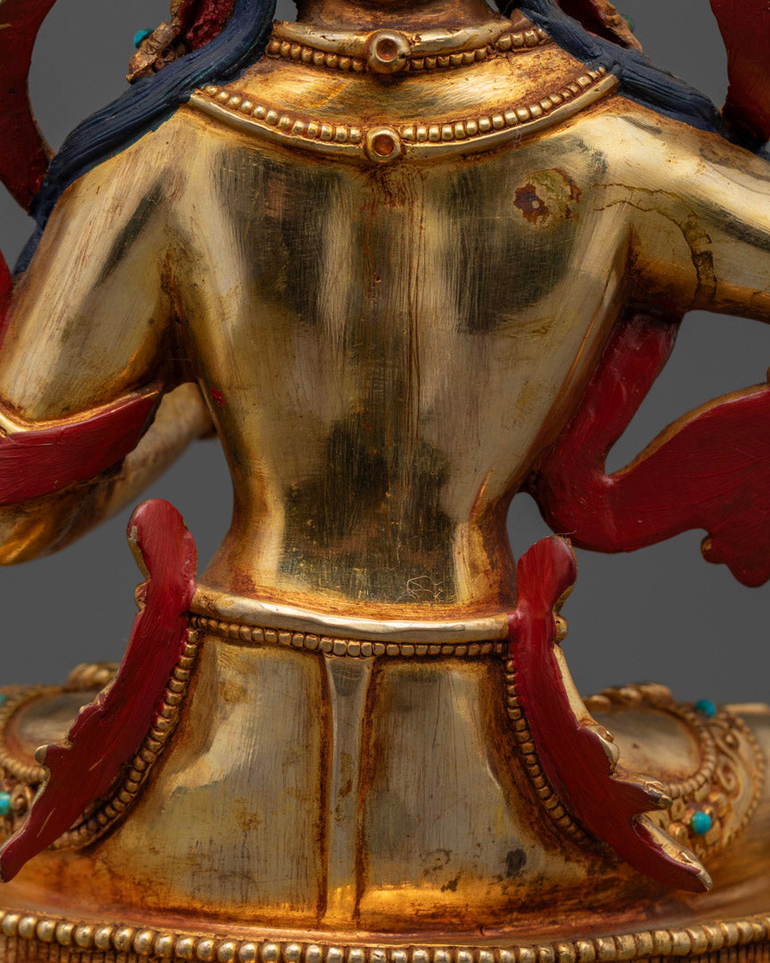 Golden Manjushri Statue | Bodhisattva of Wisdom