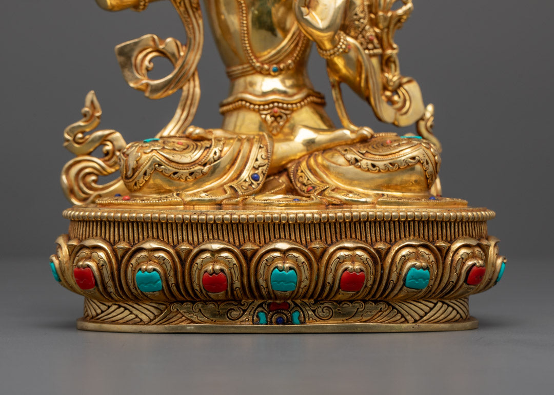Sacred Manjushri Statue | Handcrafted by Nepalese Artisan