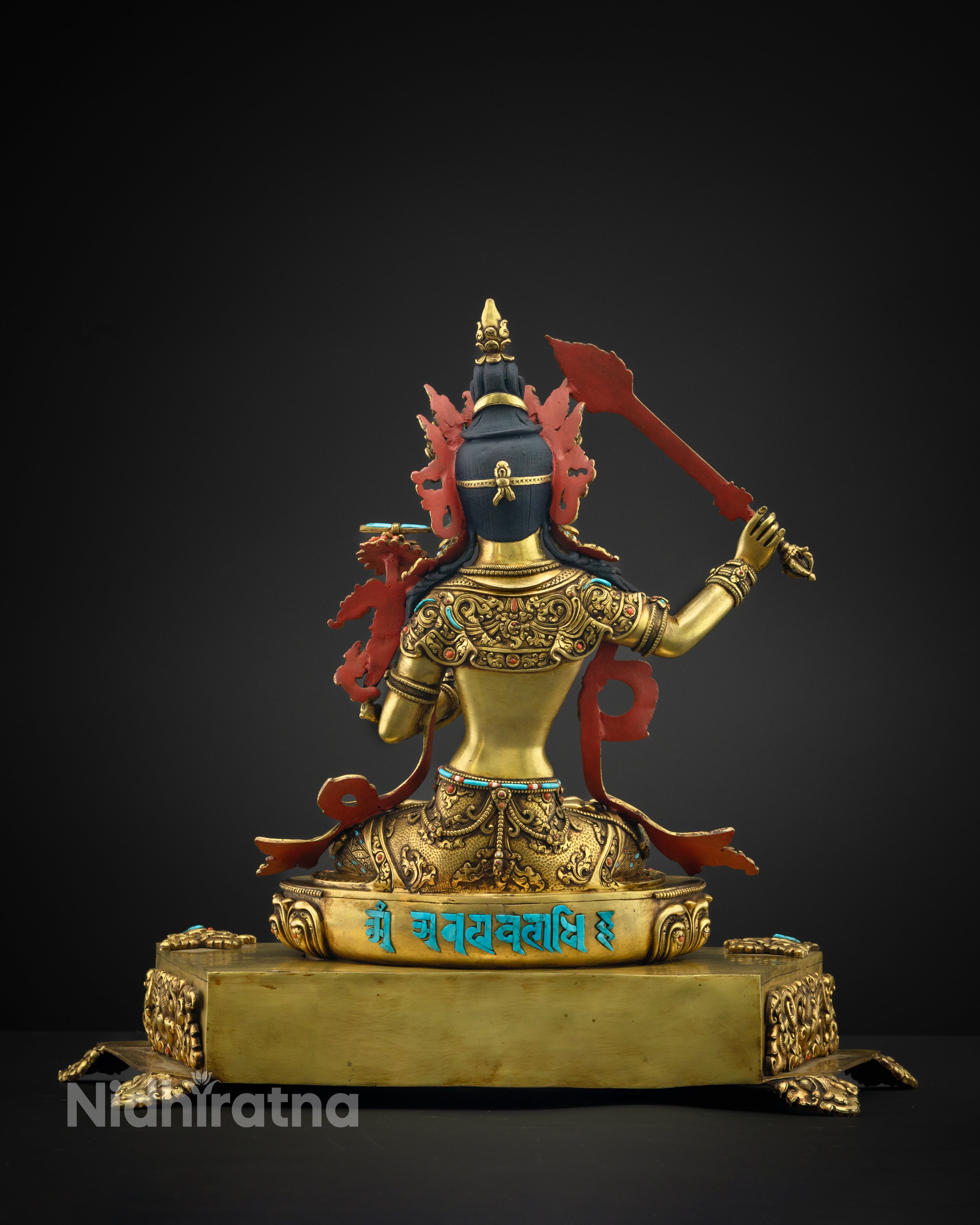 Tibetan Manjushri Statue | Manjushri Bodhisattva of Wisdom Sculpture