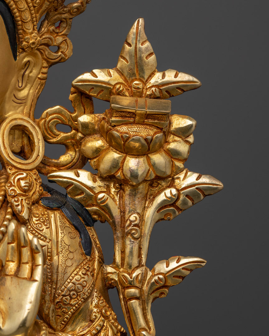 Manjushri Bodhisattva Statue: Himalayan Buddhist Art