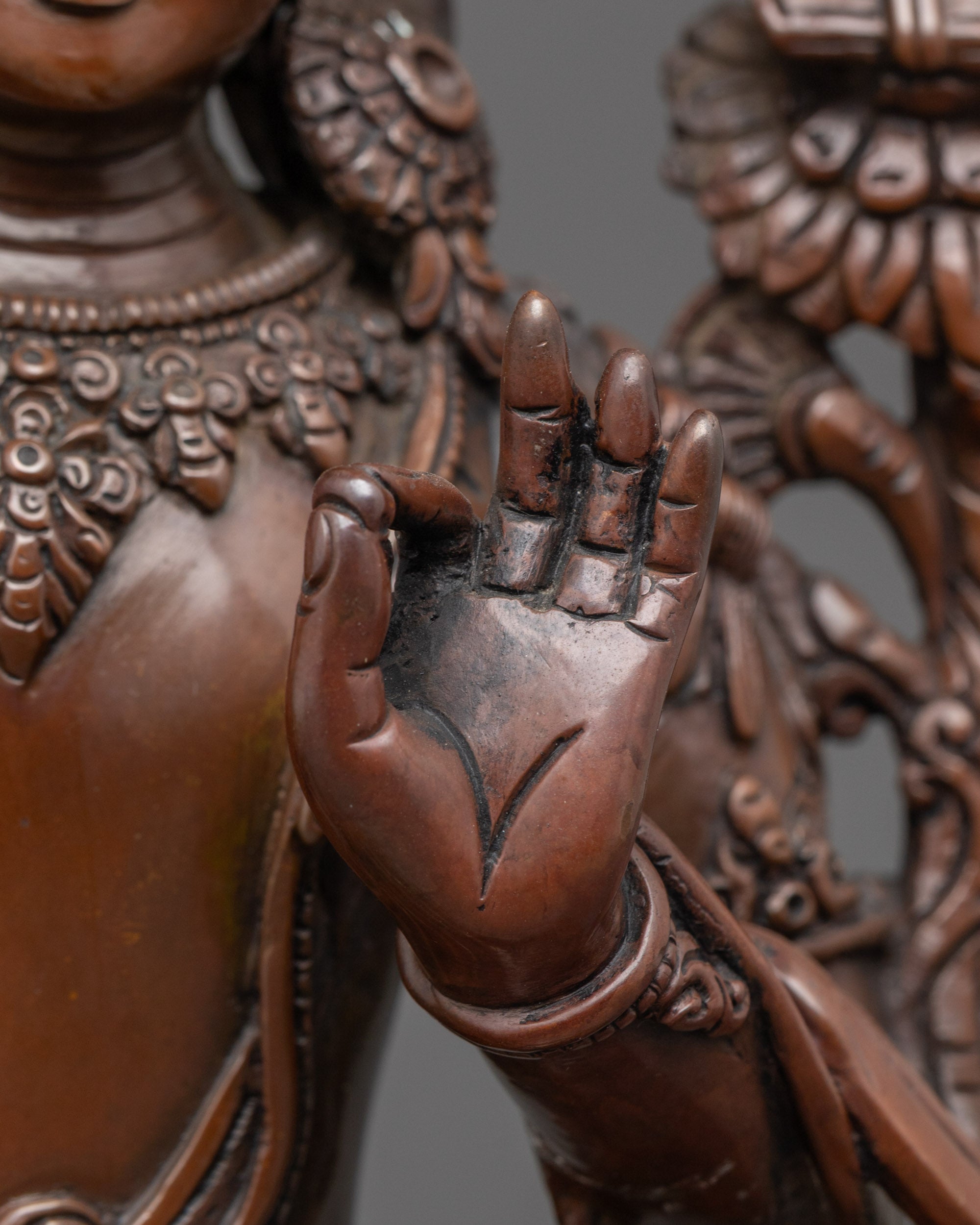 Elegant Manjushri Statue | Traditional Buddhist Artisan Craftsmanship